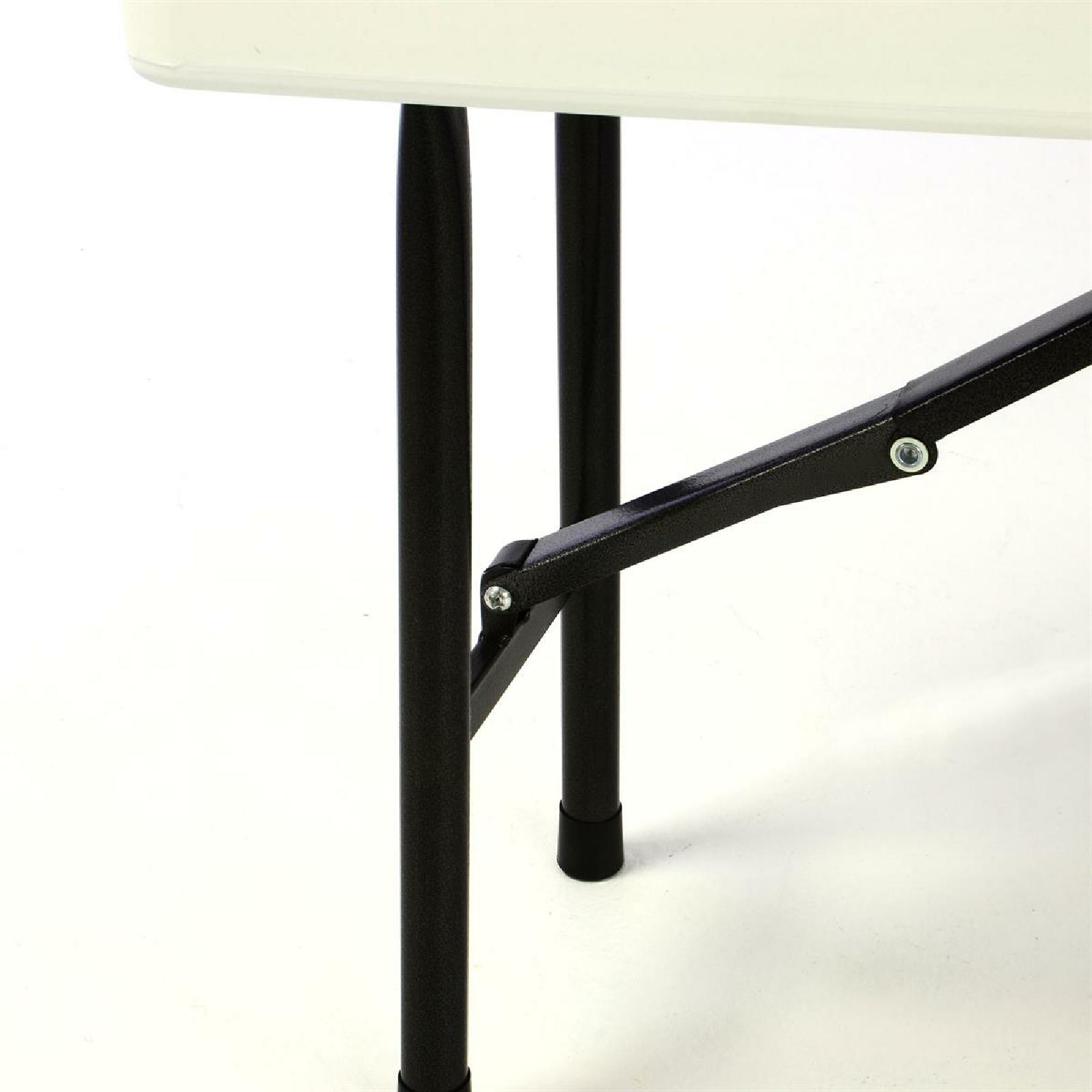 VCM 2er Set Klappbank Bierbank Campingbank 180 cm weiß