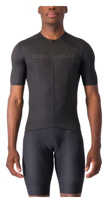 Maillot Manches Courtes Castelli Elements Noir