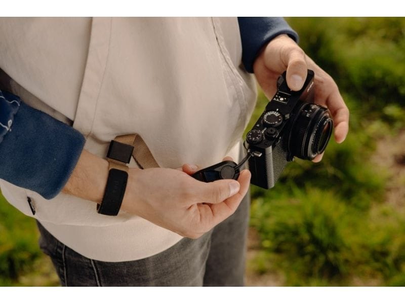 Peak Design Kameragurt Cuff Coyote Minimalistischer Kameragurt für spiegellose und DSLR-Kameras