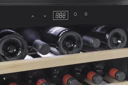 Caso WineSafe 18 EB Black, Vin køleboks, Indbygget, 18 flaske(r), 60 W, A, Sort