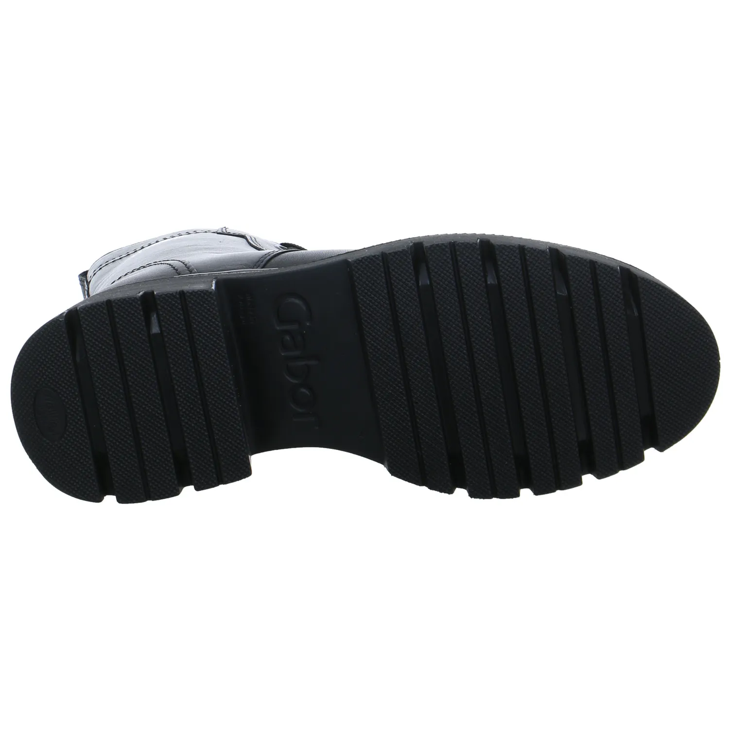 GABOR Stiefelette Schwarz Leder  mit Wechselfussbett