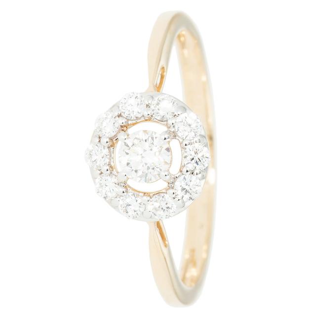 Entourage-Ring, Brillant, 0,50 ct. SI G-H