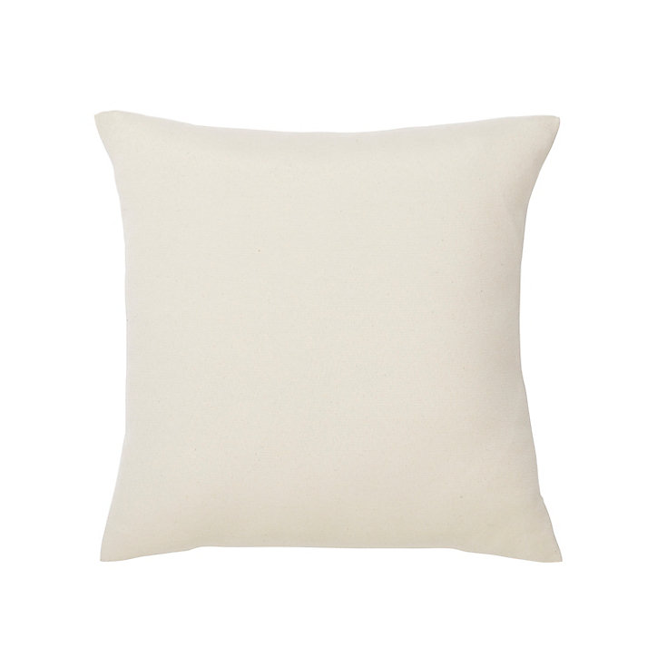 Coussin carré couleur naturel L.35 x l.35 cm