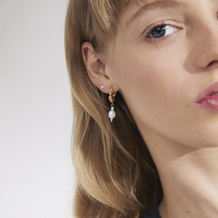 Pilgrim CONSTANCE earrings 2-in-1 set gold-plated Guld