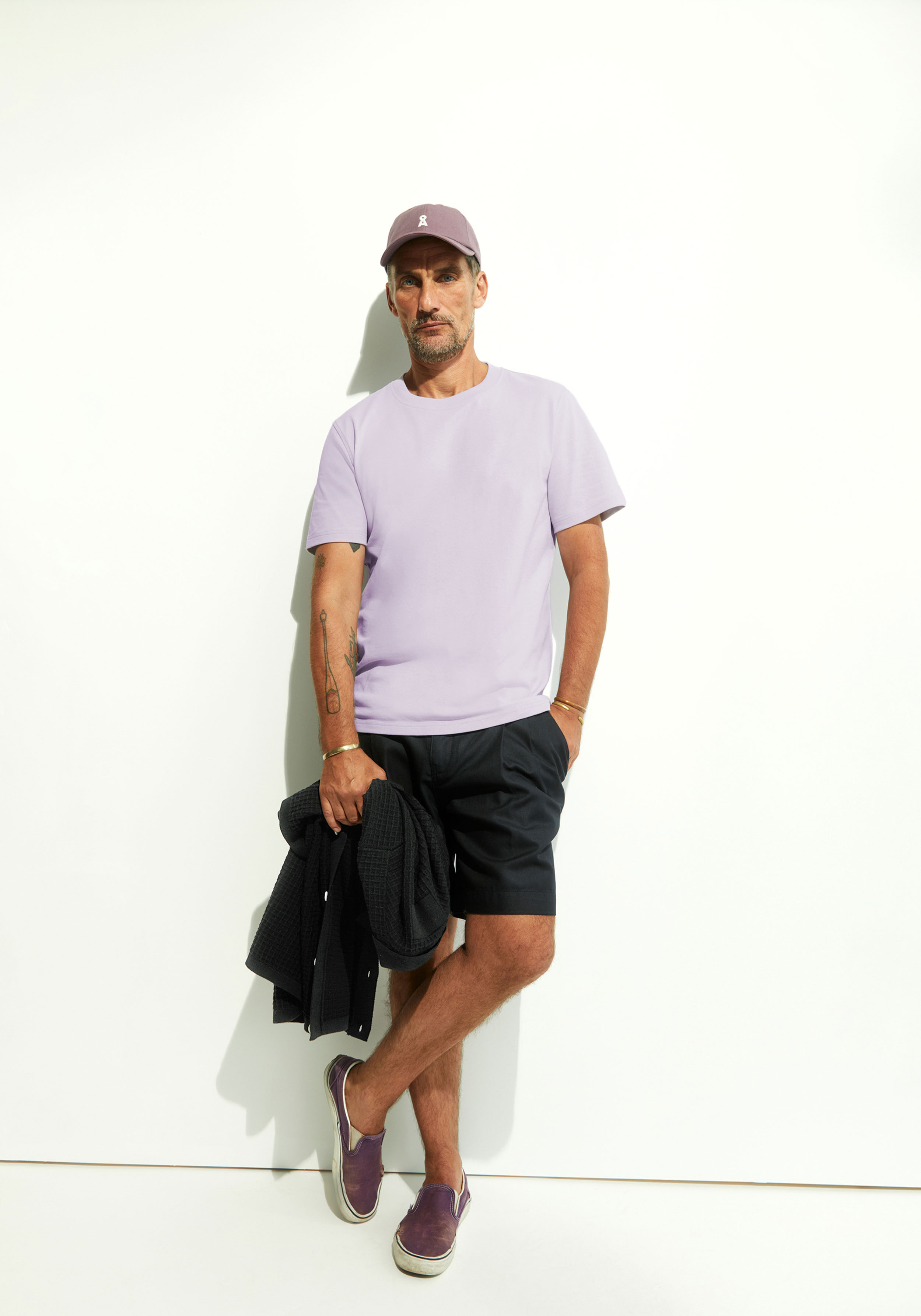Armedangels T-Shirt Maarkos Soft Lilac