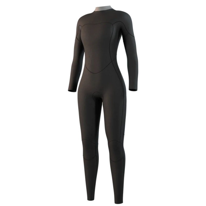 Combinaison neoprene femme mystic brand flatlock 3-2 backzip noir