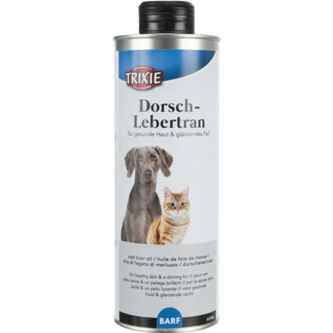 Huile de foie de morue pour chiens et chats