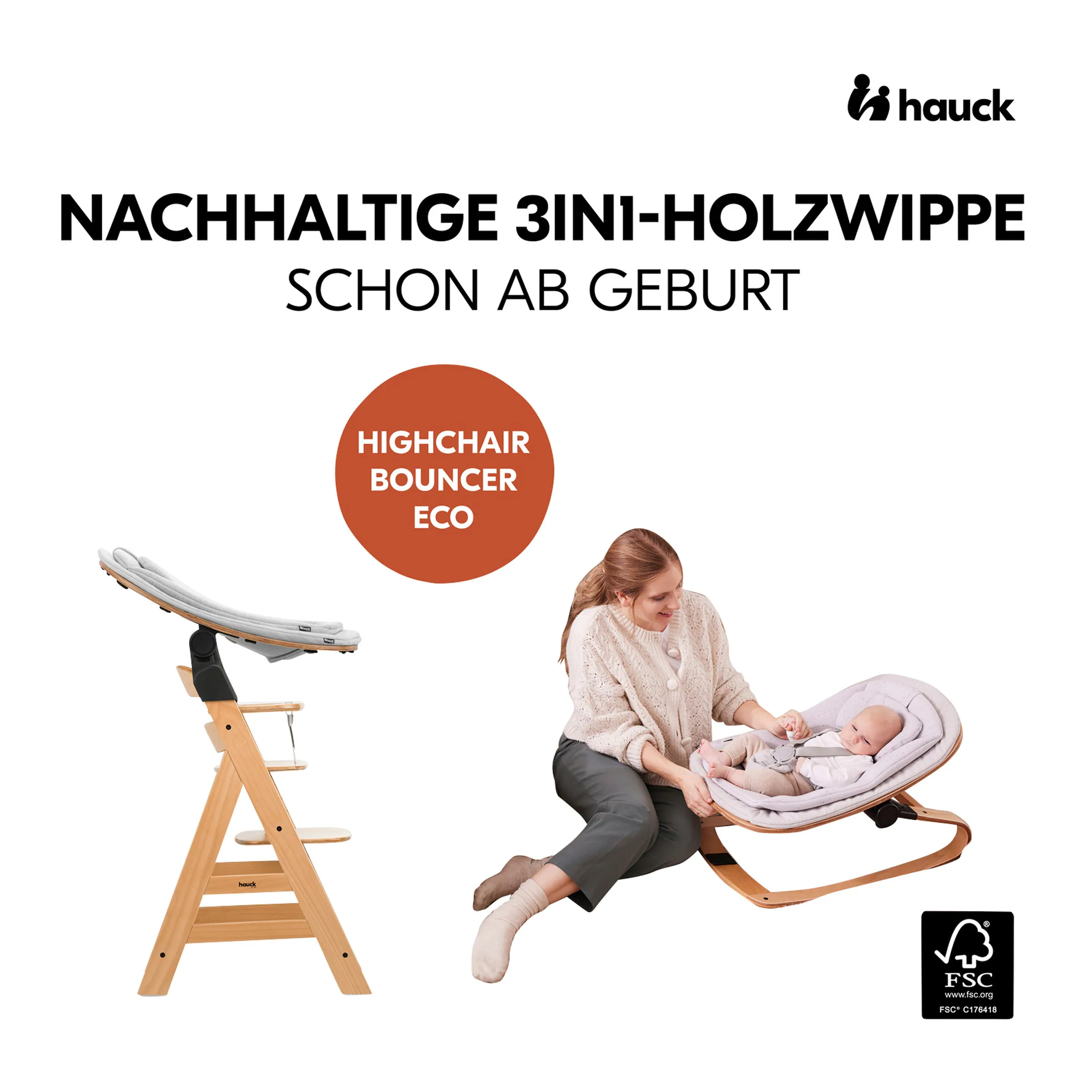 Hauck Hochstuhl Bouncer Eco