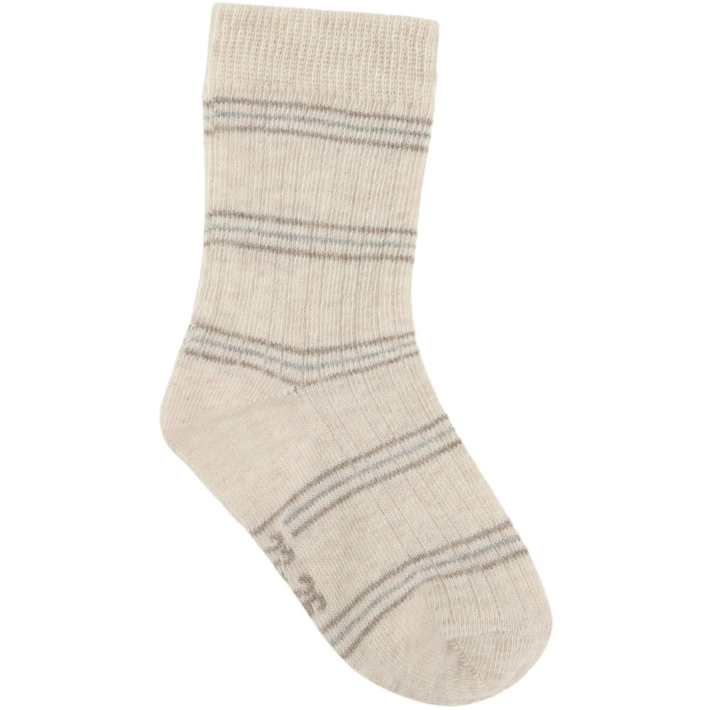 Køb Minymo Light Grey Melange Strømper M/ Pattern 5-Pack