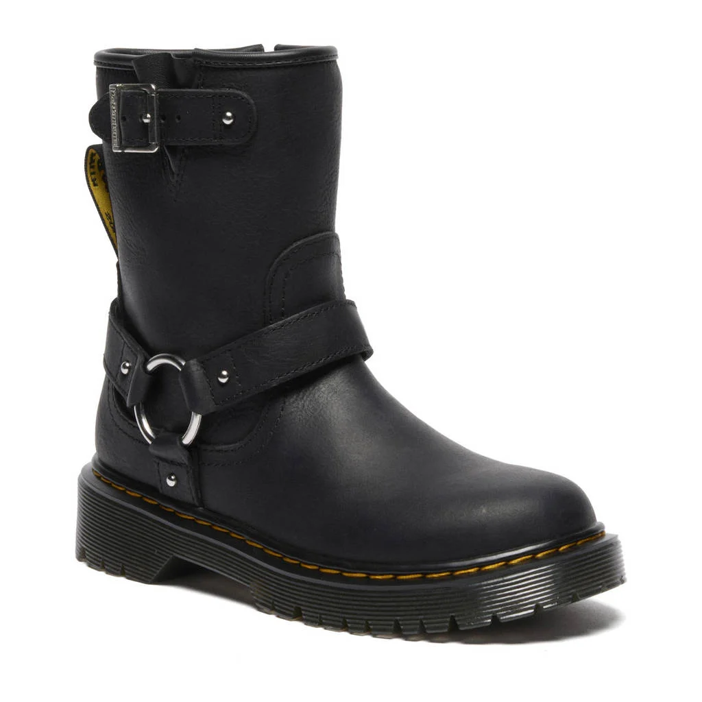 Dr. Martens Genaya Jleren bikerboots zwart