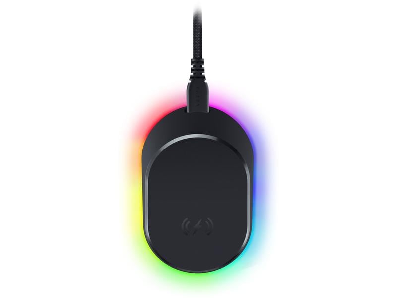 Razer Ladedock Mouse Dock Pro Maus-Ladestation mit einstellbaren Lichteffekten und 4.000-Hz-Sender-Empfänger