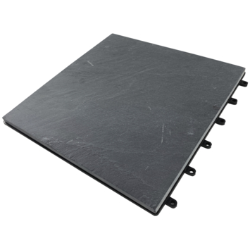 Balkontegel graniet zwart 30x30cm 4 stuks