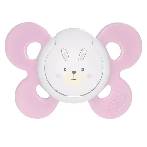 Chicco Sucette Physio Forma Comfort Silicone +0m Rose + Boîte de Stérilisation