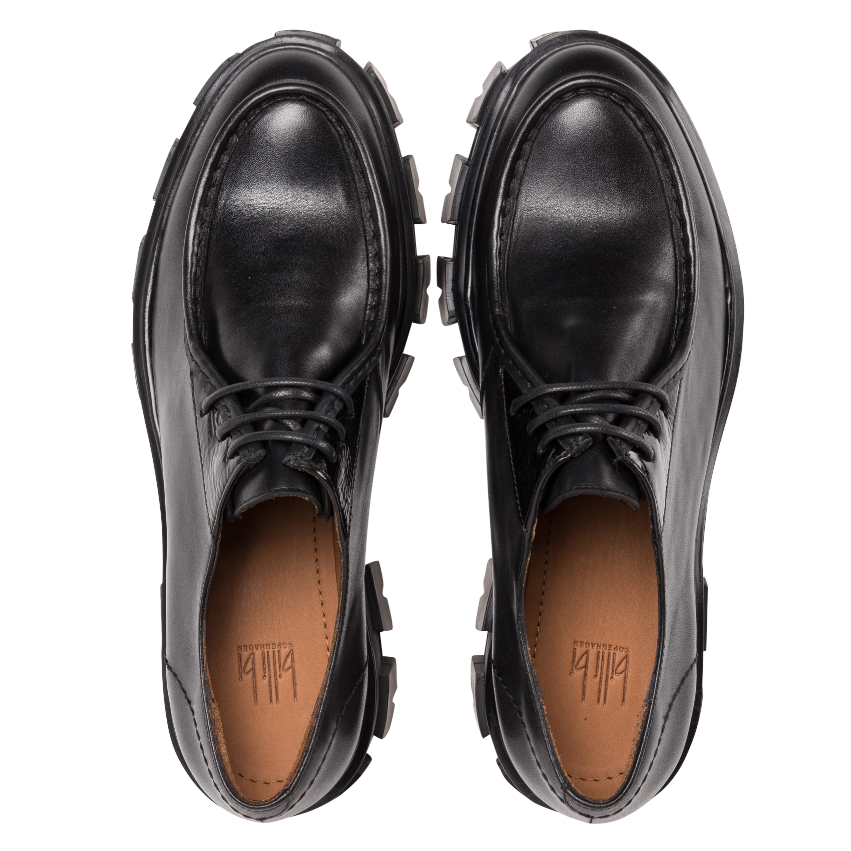 Mocassins en cuir lisse | Noir