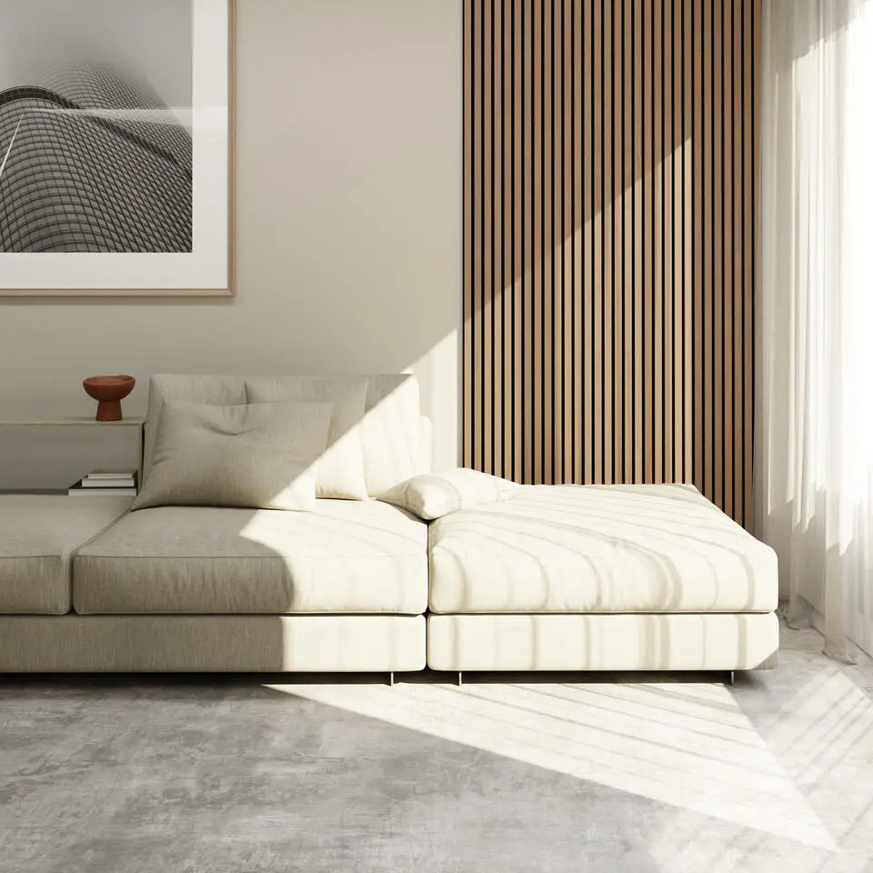 tectake Akoestische panelen Sonic Wall houtlook, Eiken