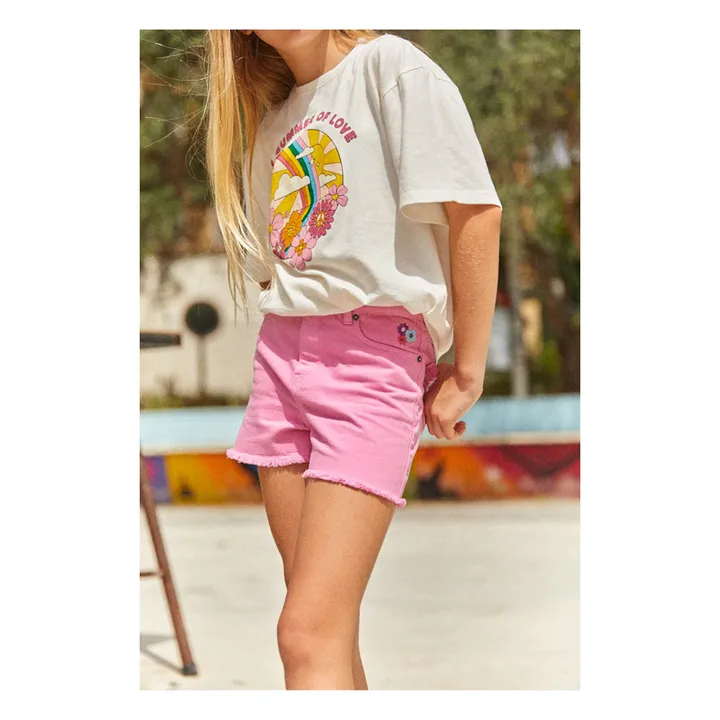Hundred Pieces T-shirt Manches Courte Coton Bio | Blanc