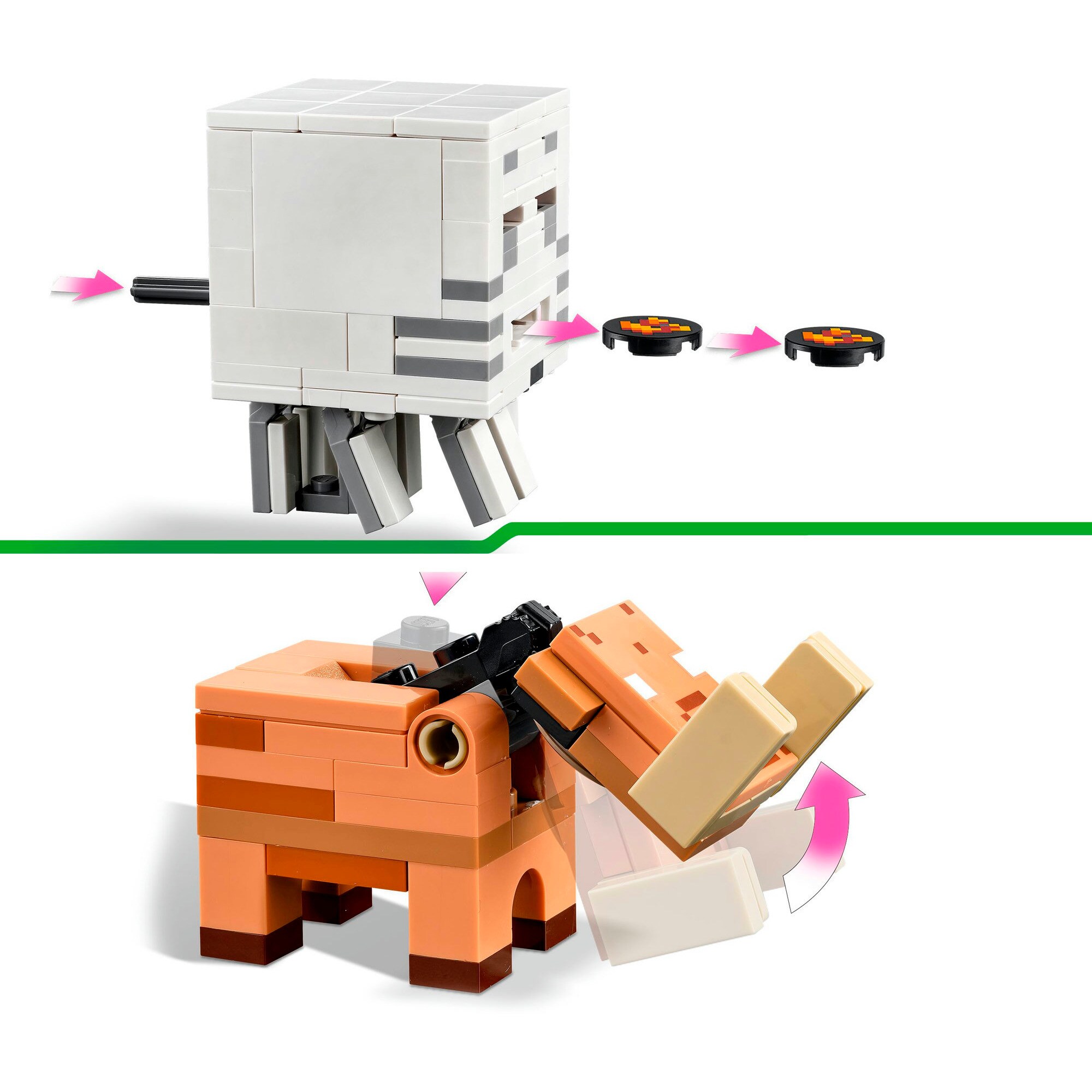 LEGO Konstruktionsspielzeug Minecraft Hinterhalt am Netherportal
