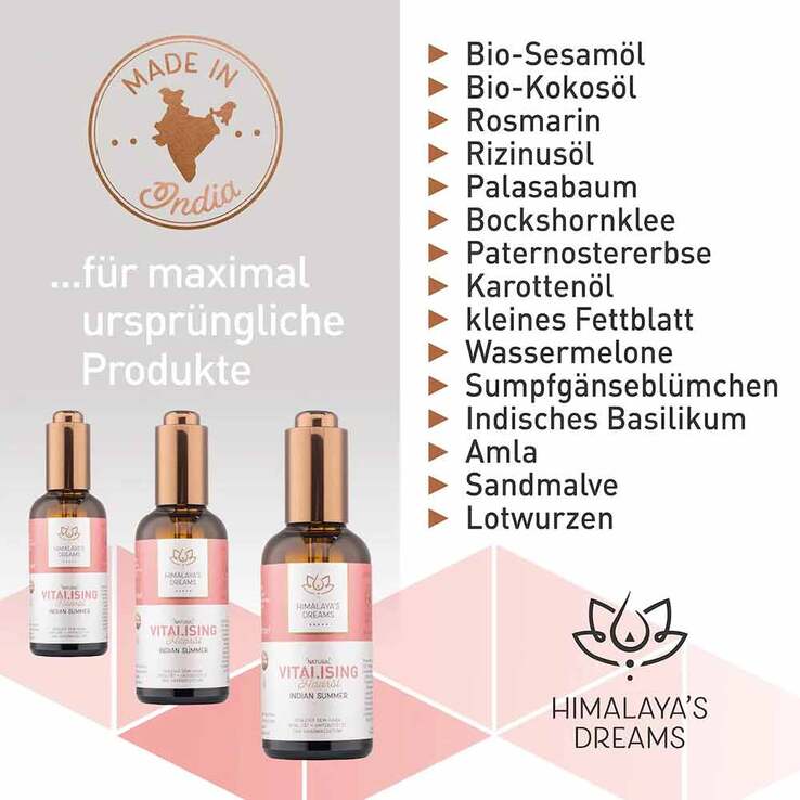 Himalayas Dreams Ayurveda Haaröl Vitalising Indian Summer, 100 ml