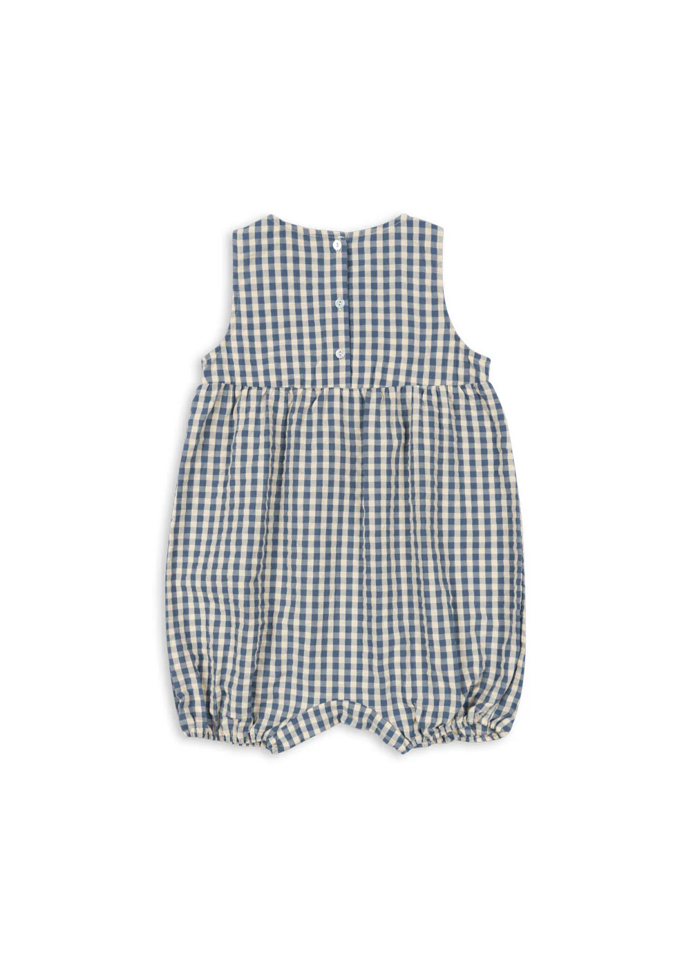 Kim romper - captains blue check - 3M
