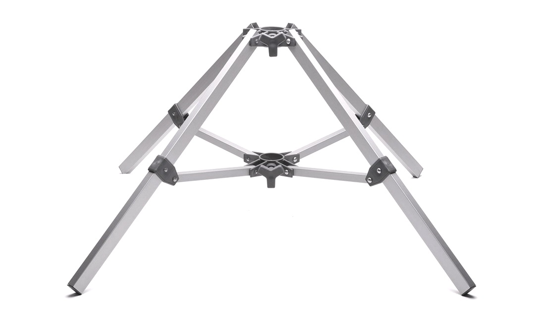 Foldefod for tørrestativ/parasol/antenne