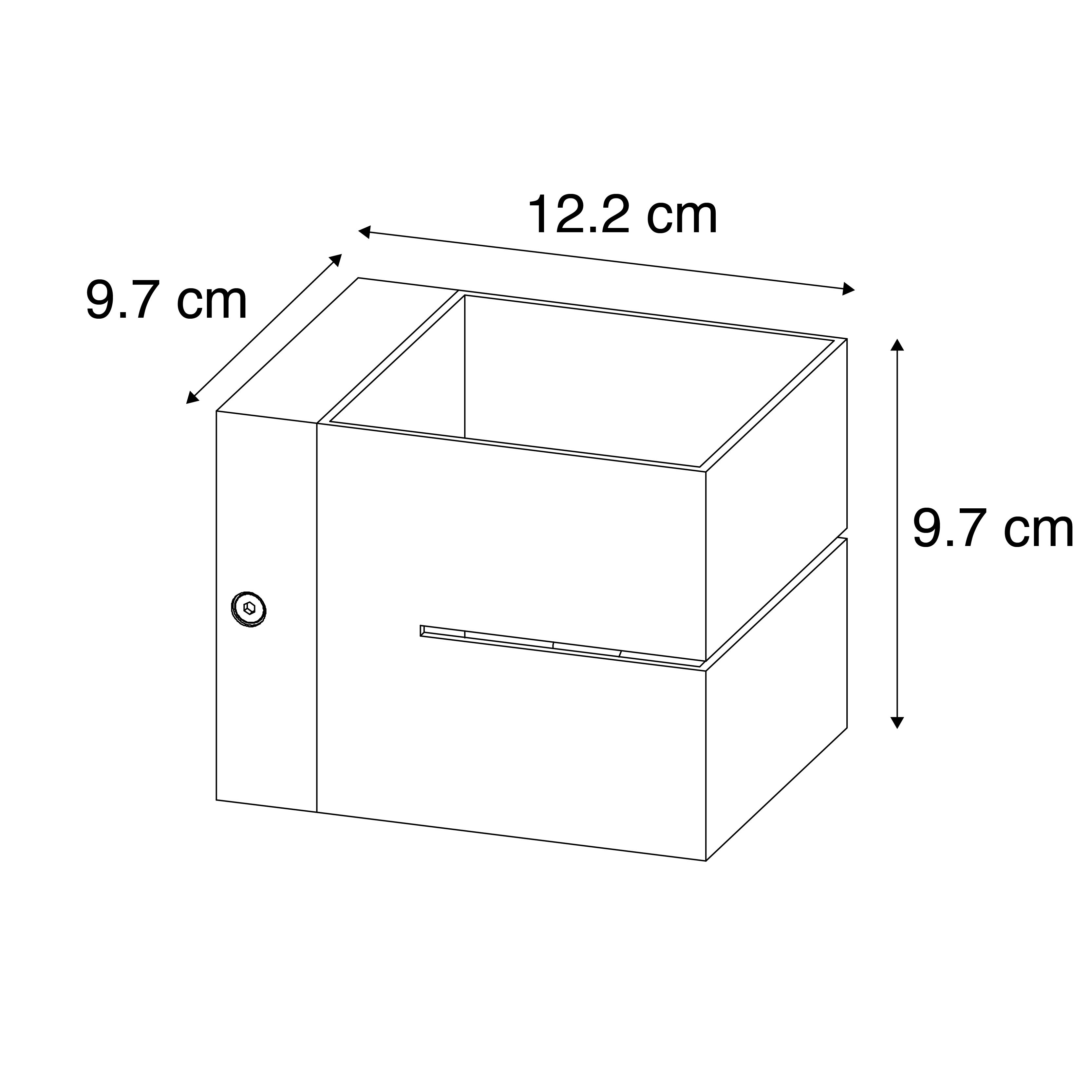 Moderne wandlamp goud 9,7 cm - Transfer Groove