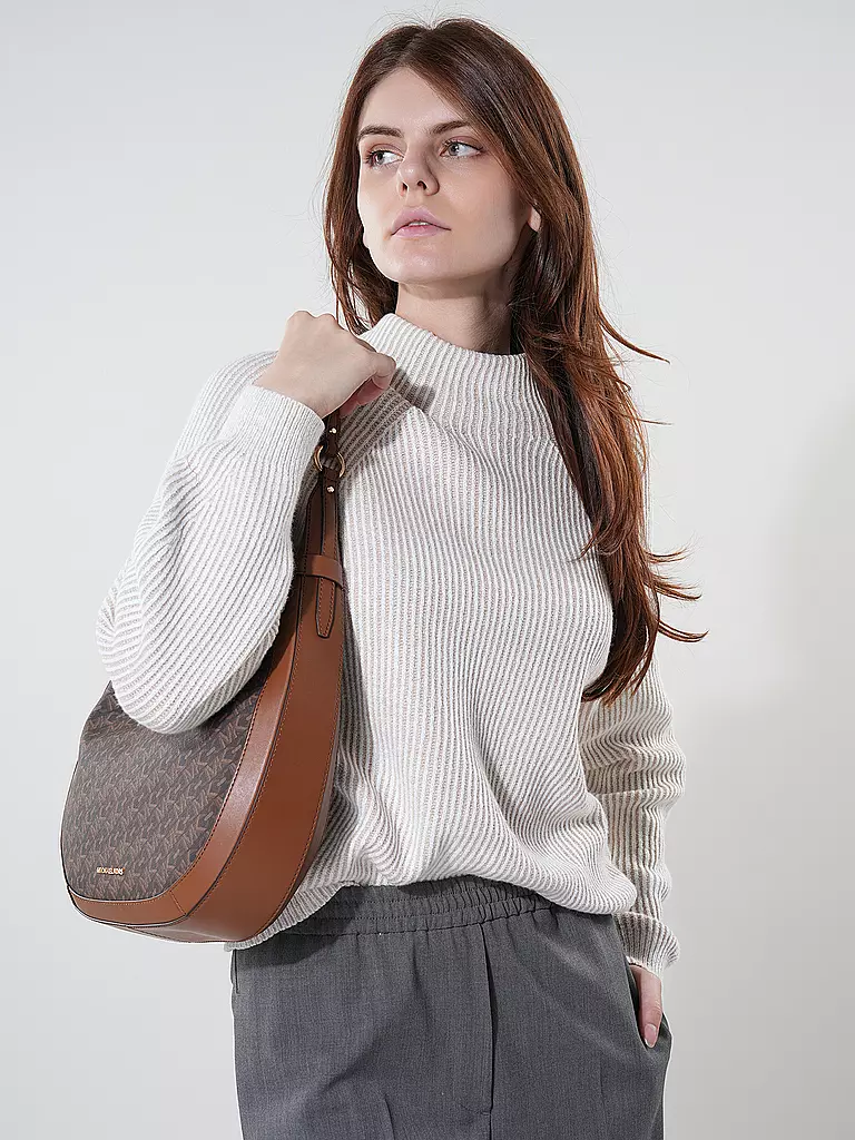 MICHAEL KORS Tasche - Hobo PRESTON Large braun