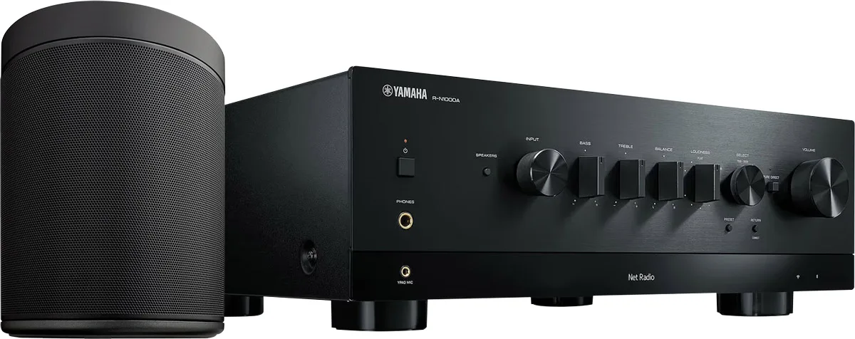 Yamaha R-N1000A Noir   Yamaha MusicCast 20 (WX-021) Noir Amplis hi-fi stéréo