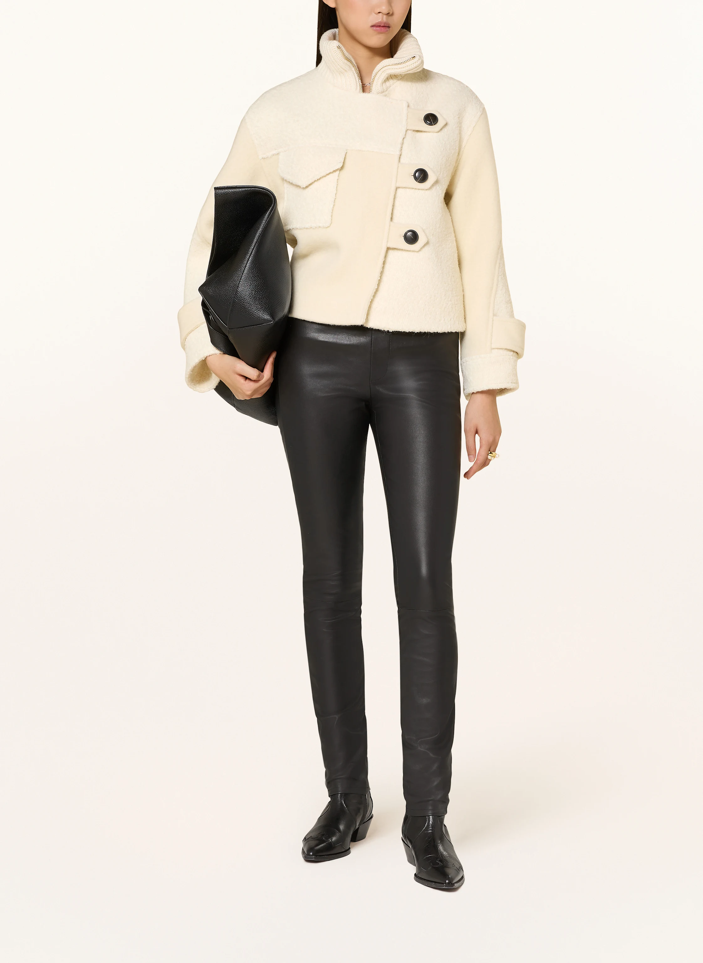 ba&sh Jacke DORA im Materialmix