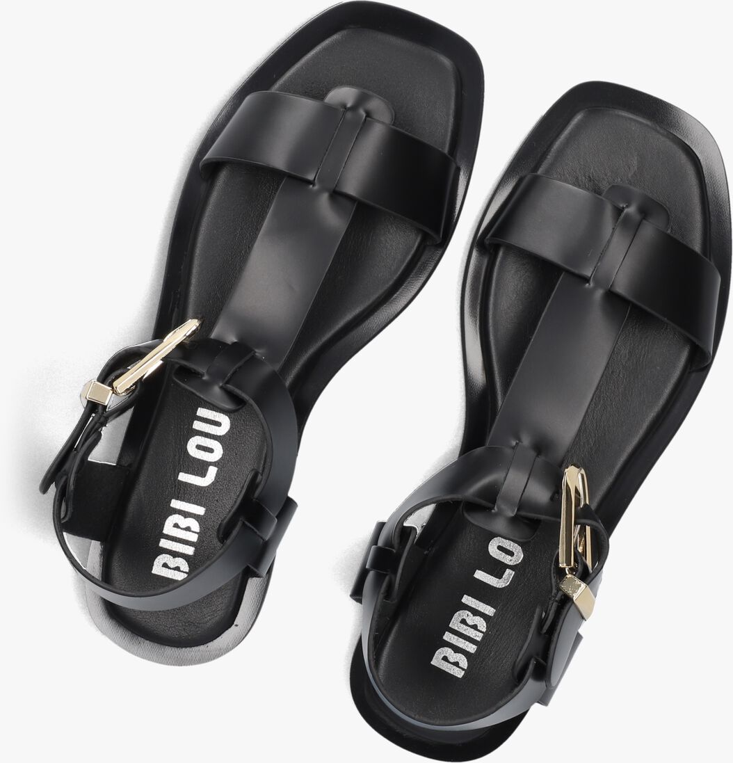 zwarte bibi lou platte sandalen 901z10aa
