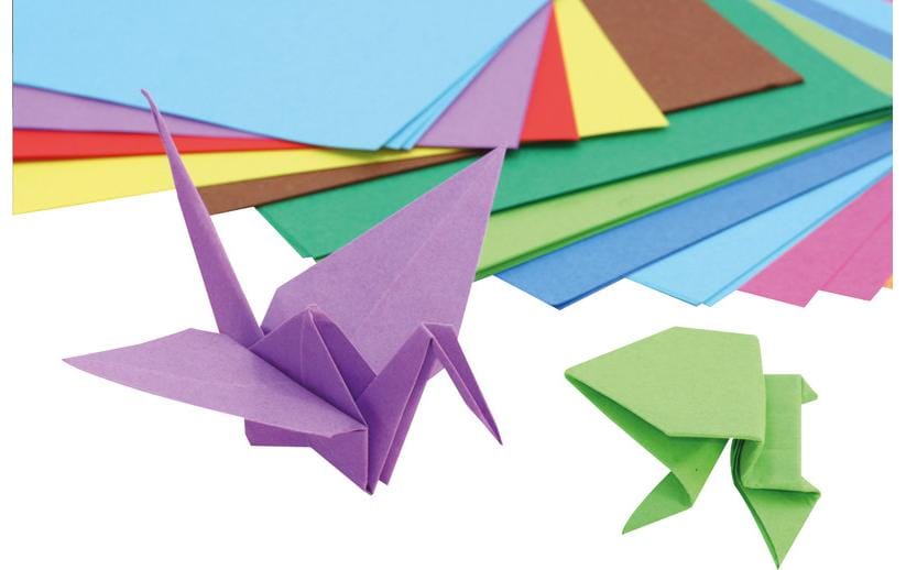 Faltblätter Origami 15 x 15 cm, 70 g/m², MehrfarbigQuadratische Origami Blätter
