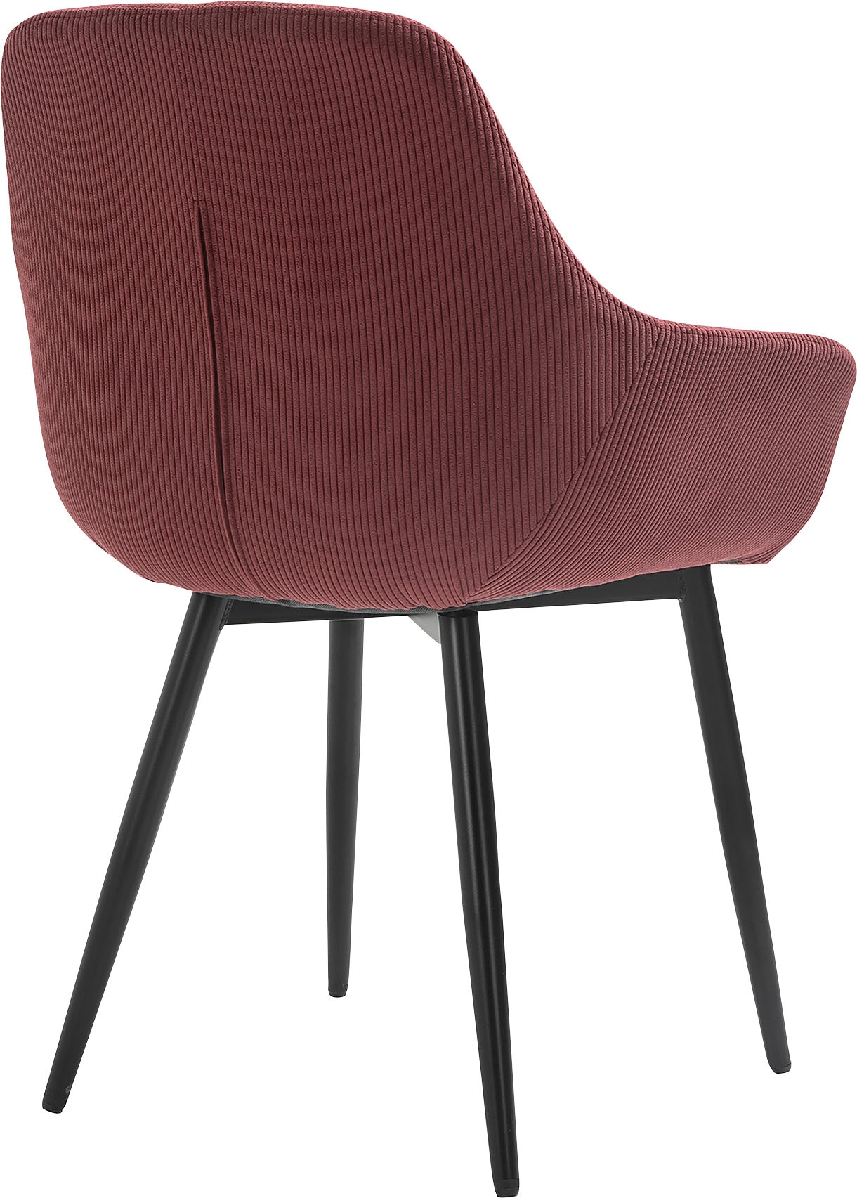 SalesFever Armlehnstuhl »Komfortabler Esszimmerstuhl im zeitlosen Design« (Set) 2 Stk.Bezug in Cord-Optik