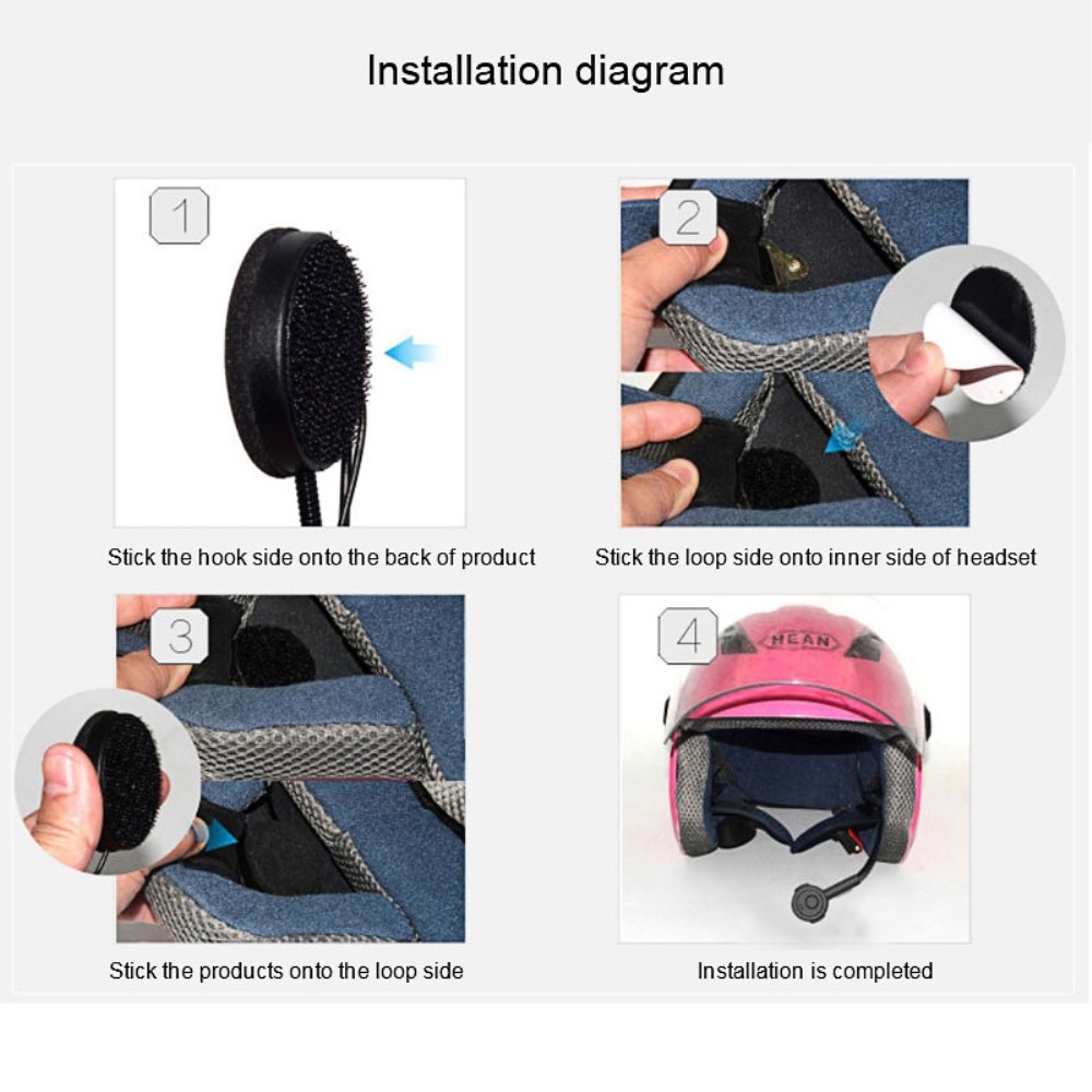 Bluetooth Headset Freisprecheinrichtung für Motorrad Helme (20-30m Reichweite)