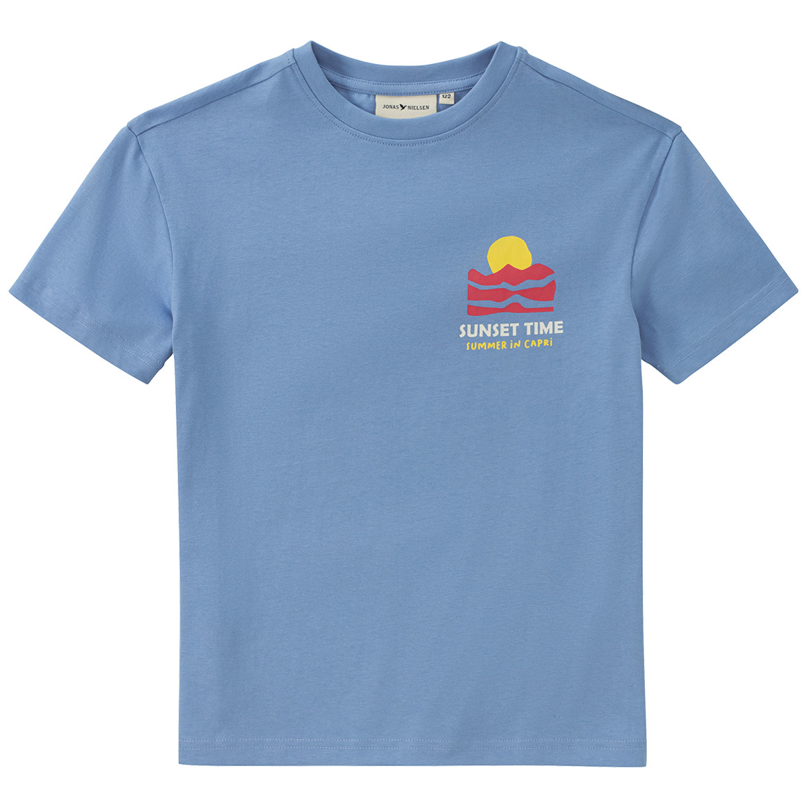 Jonas Nielsen Jungen T-Shirt mit Backprint hellblau