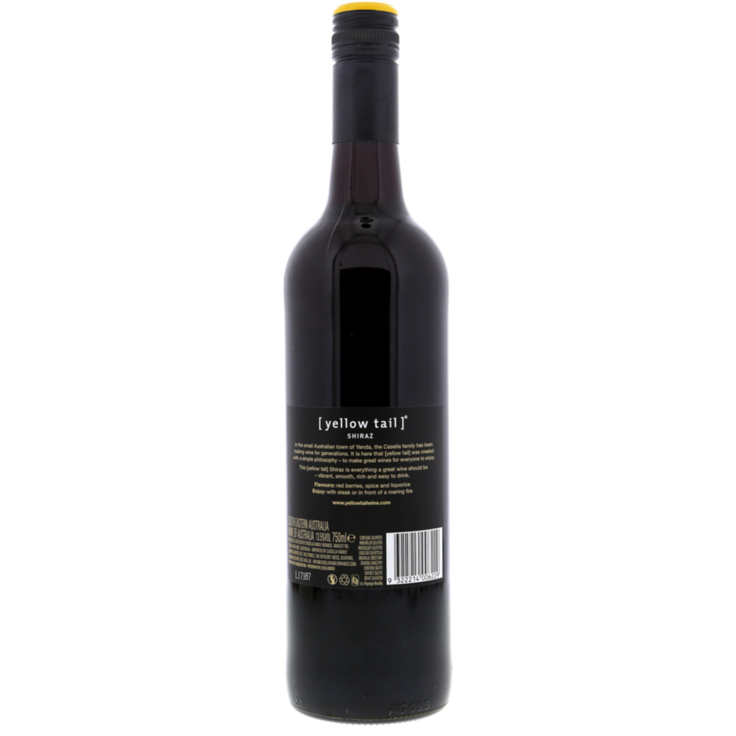Shiraz South East Australia Yellow Tail Casella Family -75cl