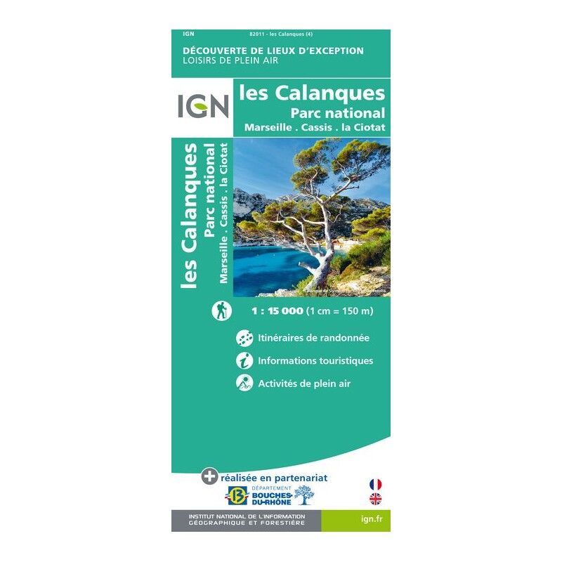Les Calanques - Carte topographique