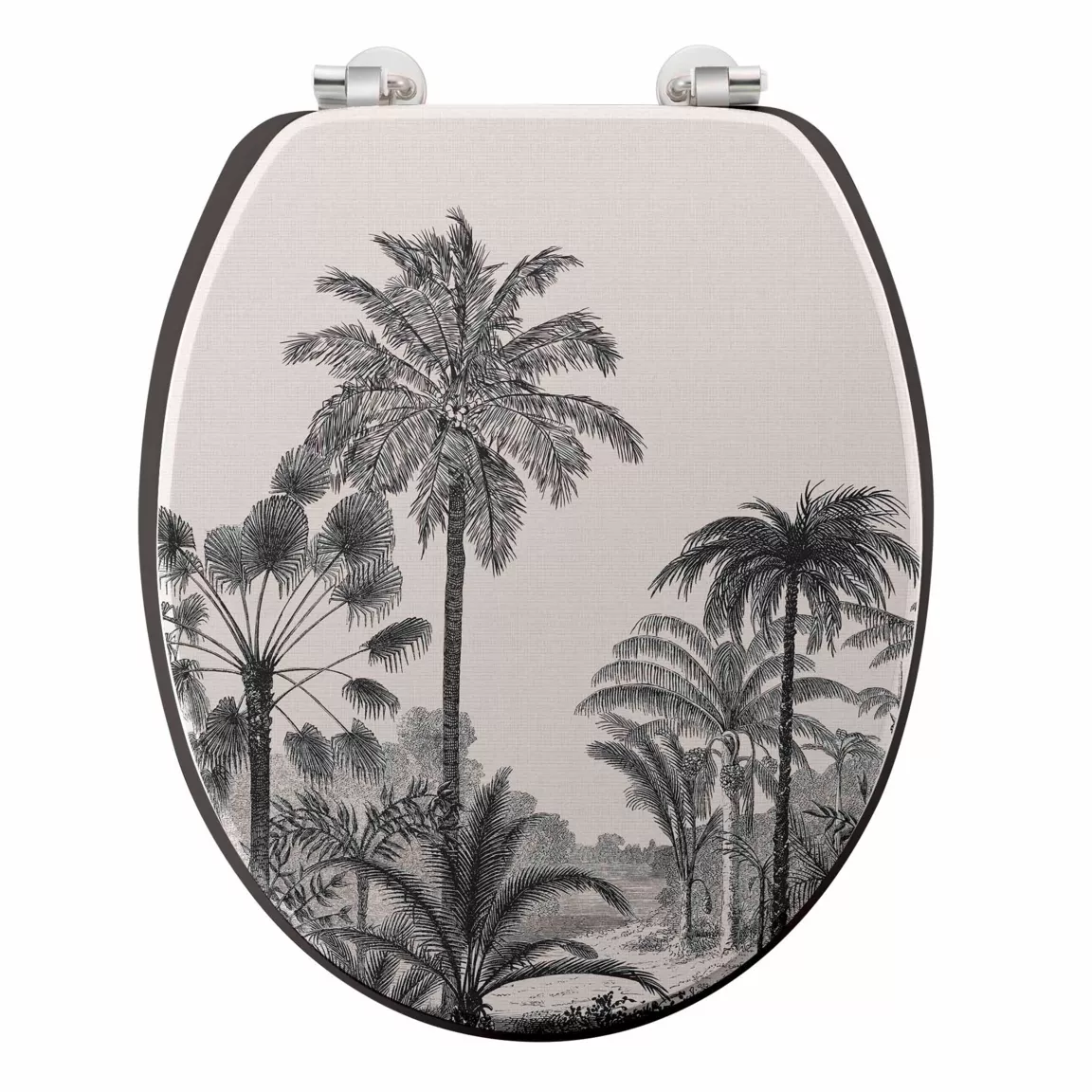 Abattant WC bois (37 x 46 cm) Cocoty Noir