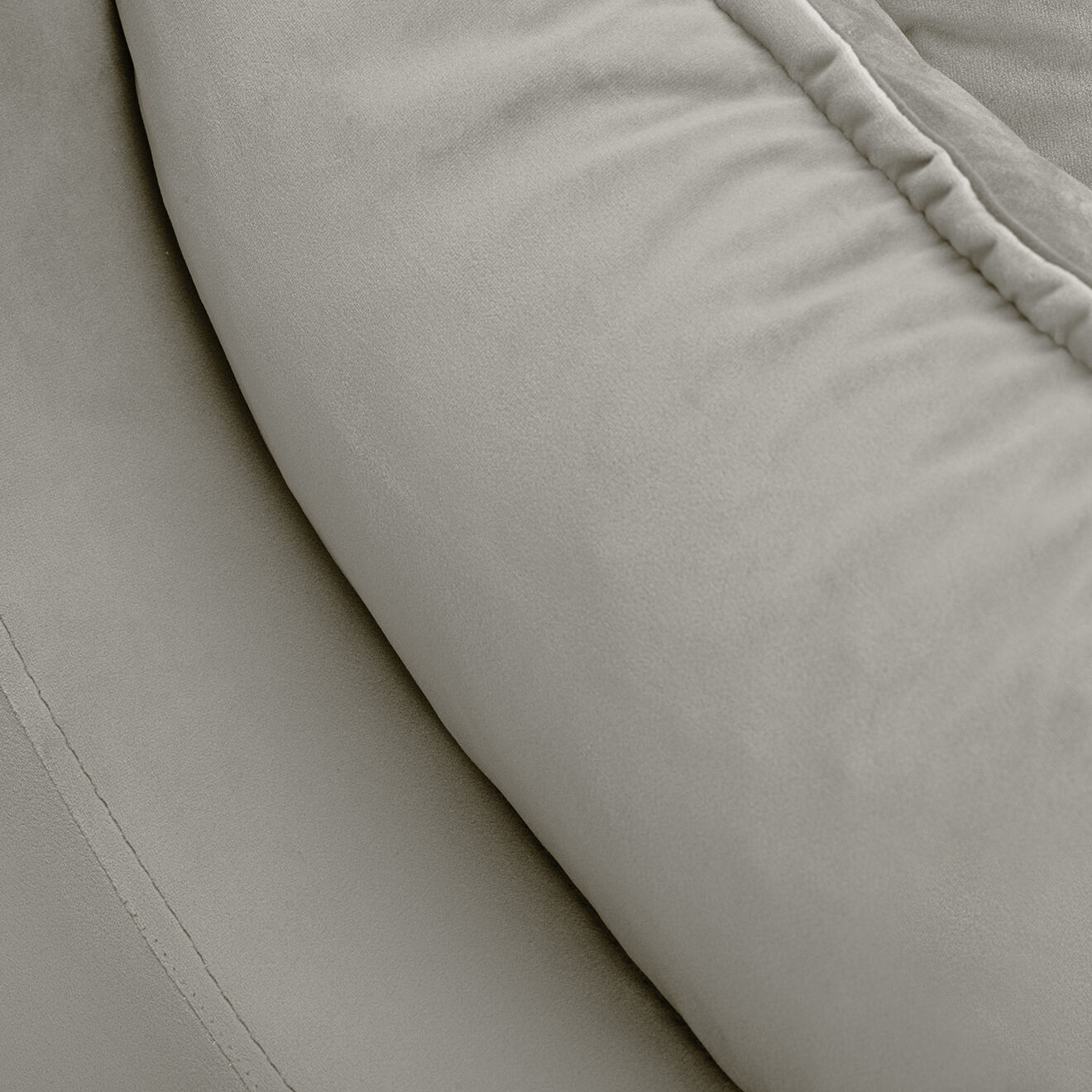 Mazzini Sofas Canapé Convertible avec Coffre en Velours Freesia beige - 215x94x90 cm
