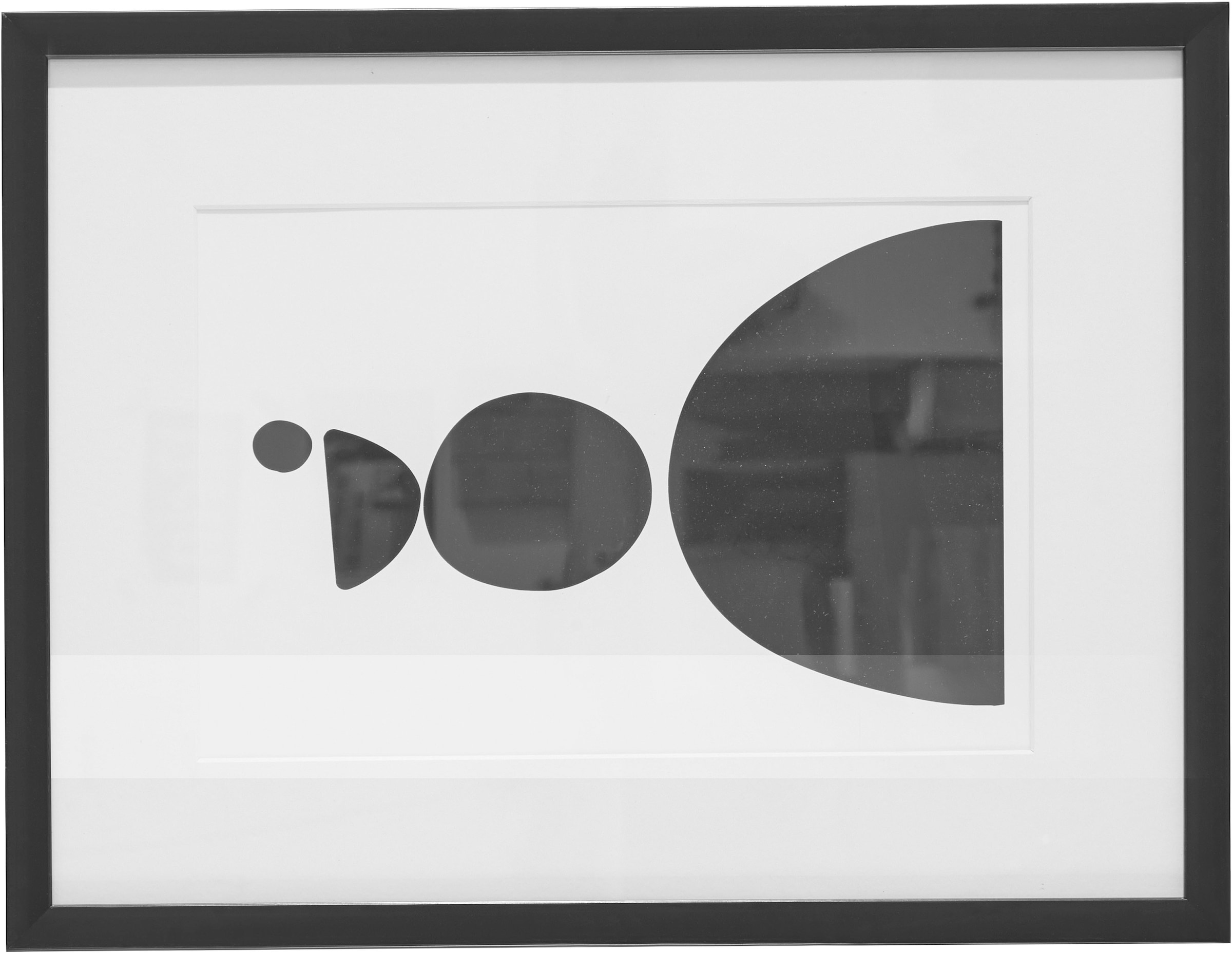 LeGer Home by Lena Gercke Bild »Black is Beautiful III« Abstrakt | Kunst | Modern | Schwarz-Weiss 1 Stk. tlg. HD Premium Poster-Druck inkl. Holzrahmen