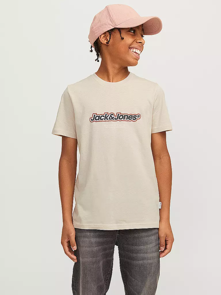 JACK & JONES Jungen T-Shirt JORVESTERBRO beige