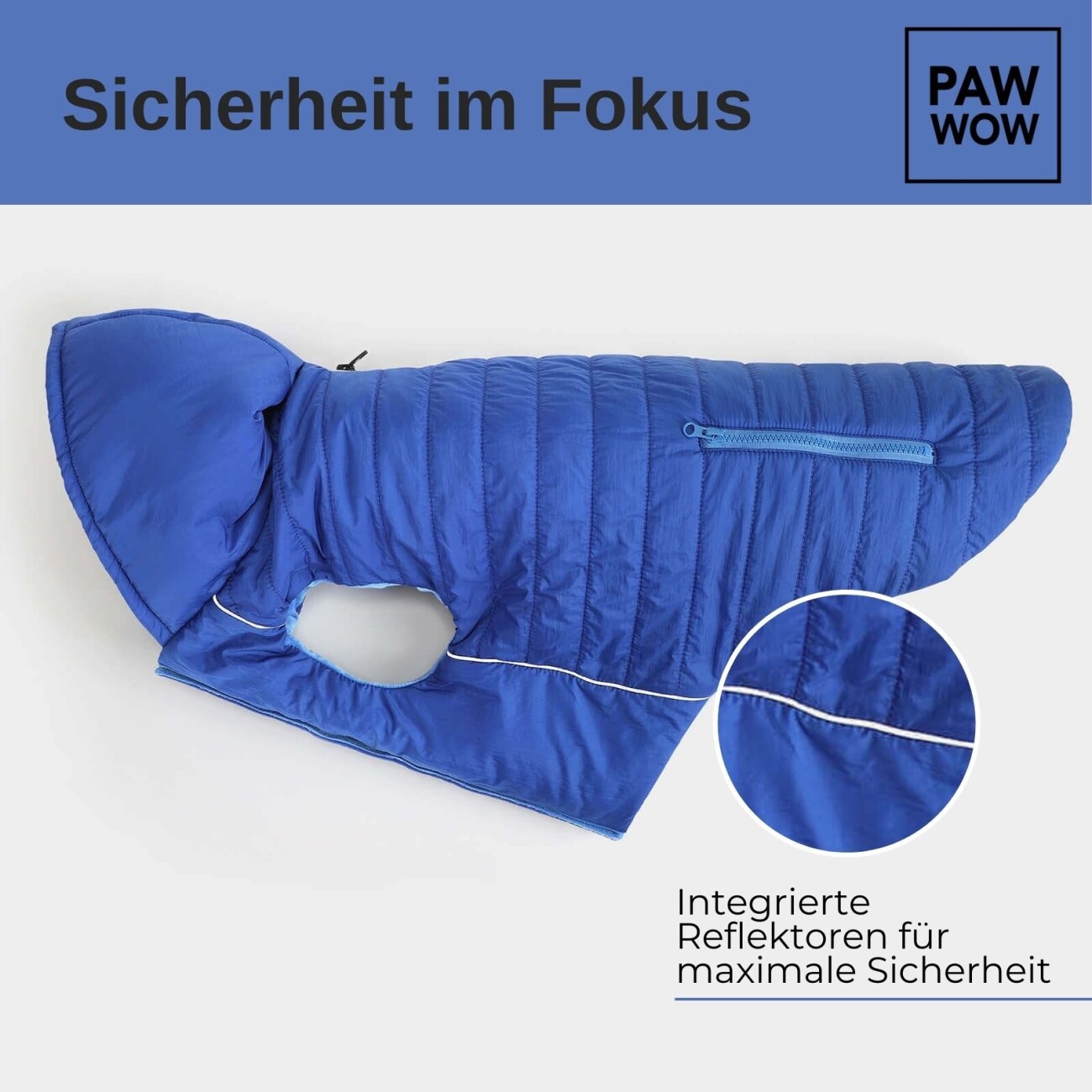 PAW WOW Hundejacke IMMI Blau M