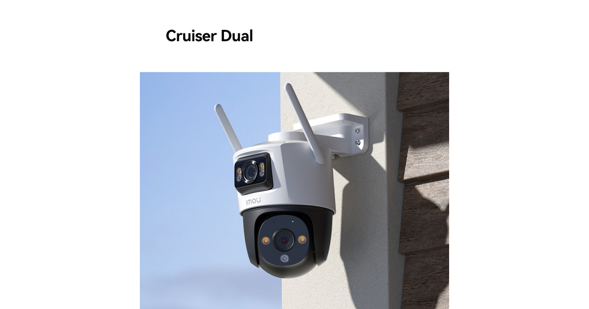ImouCruiser Dual Lens 6MP beveiligingscamera  (Wit)
