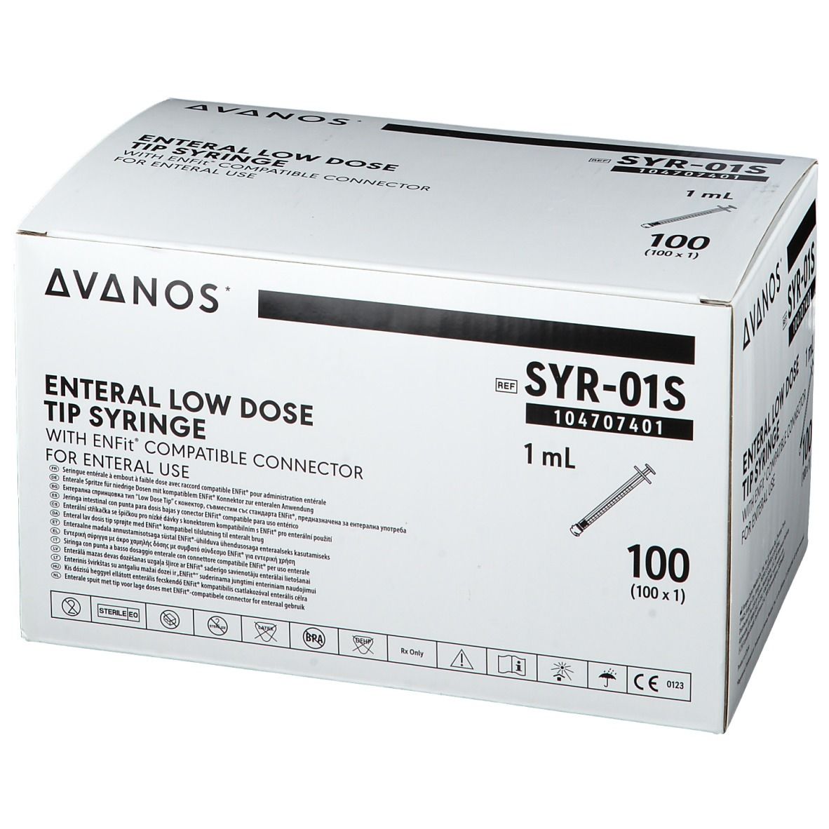 AVANOS ENTERAL Spritze 1 ml mit Low-Dose-Tip