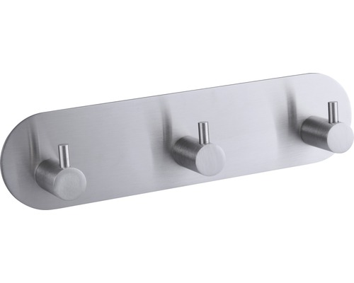 form&style 3-weg ronde roestvrijstalen kleefhaakstrip