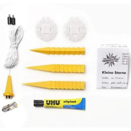 Herrnhuter Sterne InnensternA1b gelb Bausatz, ø 13cm, mit LED