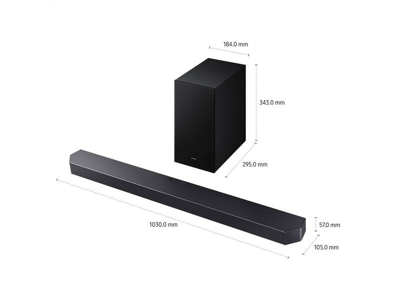 Samsung Soundbar HW-Q600F 3.1.2 Soundbar mit 380 Watt Subwoofer