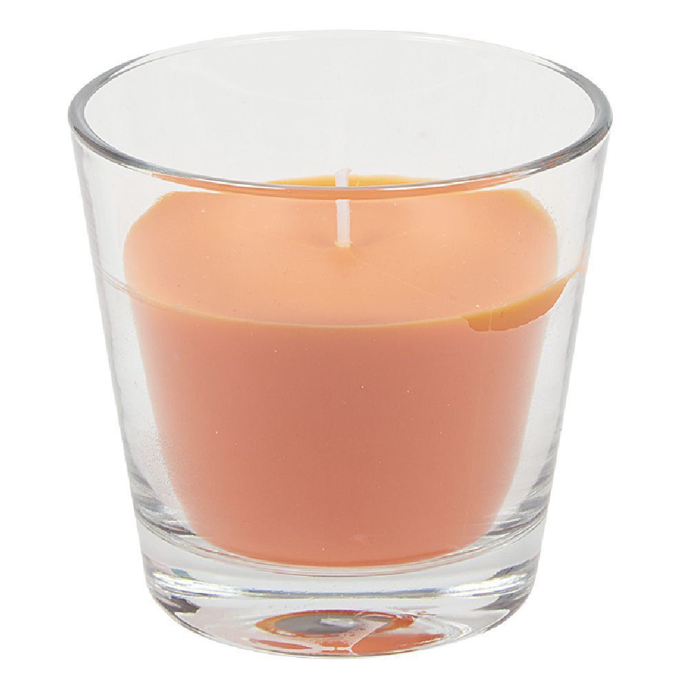 Bougie dans verre senteur orange Ø9 cm