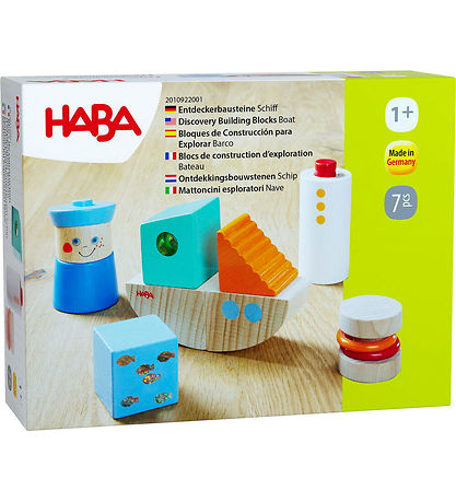 HABA Byggeklodser - Tr? - Discovery Building Blocks Boat - 7 stk