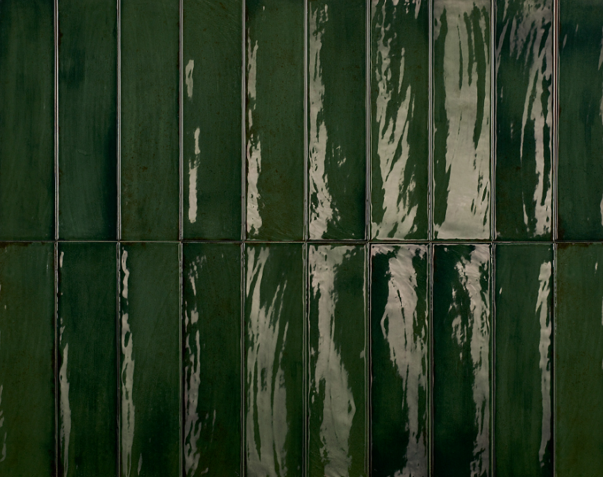 DTG Zenya wandtegel 7.5x30cm groen