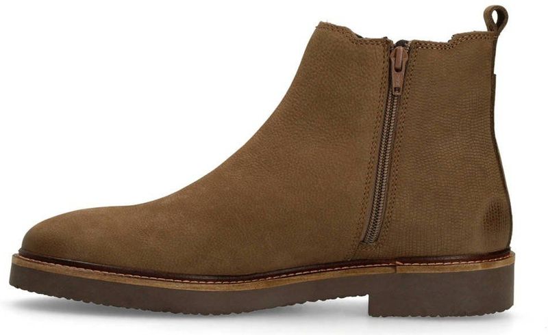 Manfield - Chelsea Boots - Taupe - Nubuck