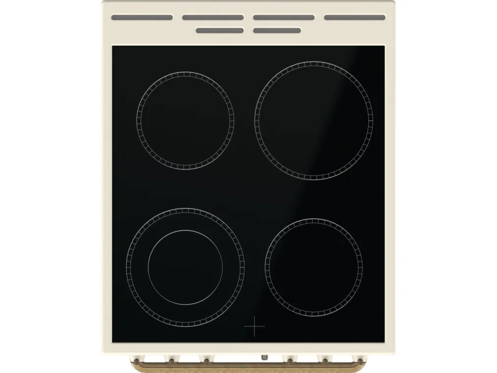 Gorenje Classico GECS5B70CLI - Komfur - med dampfunktion - fritstående - bredde: 50 cm - dybde: 59.4 cm - højde: 85 cm - med selv-rengøring - elfenben